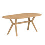 Voir la diapositive 1 : Paris Prix Table de Jardin Ovale en Teck  Kenya  200cm Naturel
