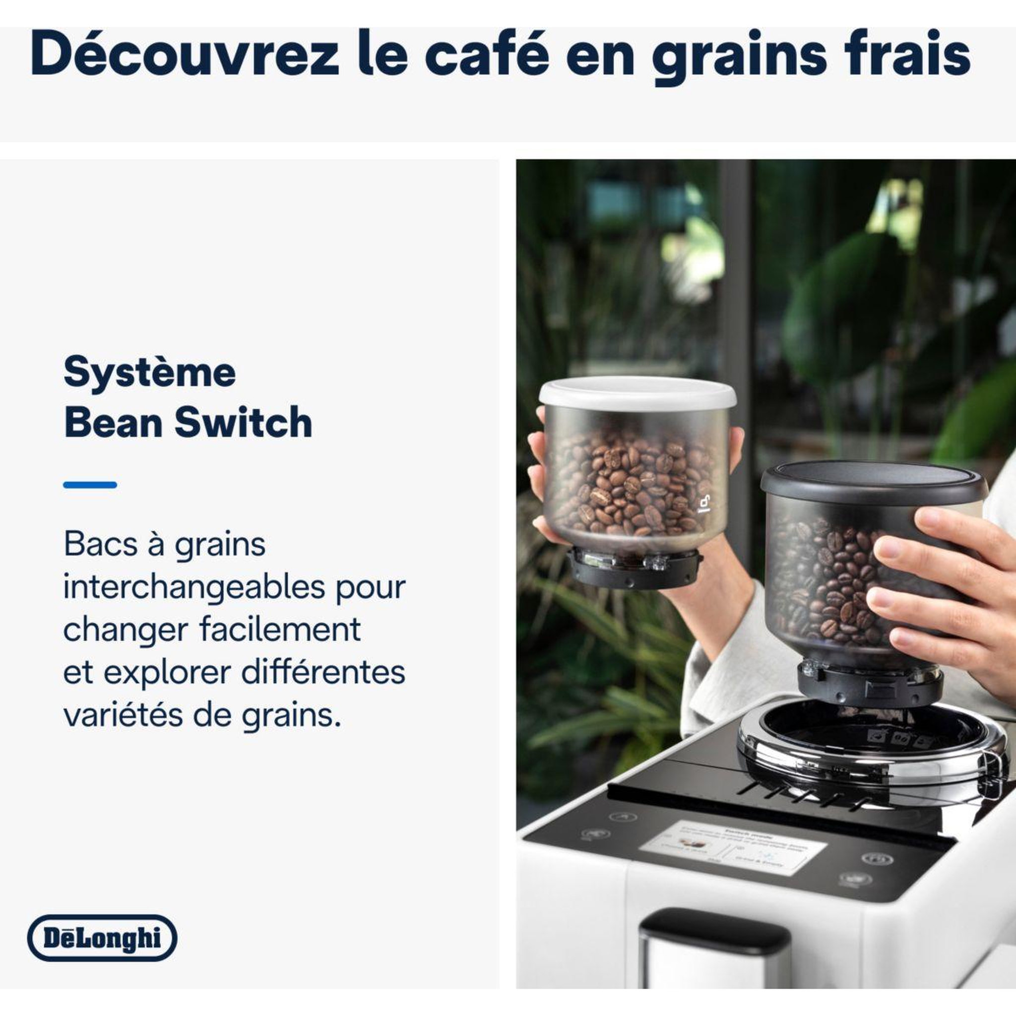 Voir la diapositive 5 : DELONGHI Expresso broyeur feb4455.w rivelia latte blanche