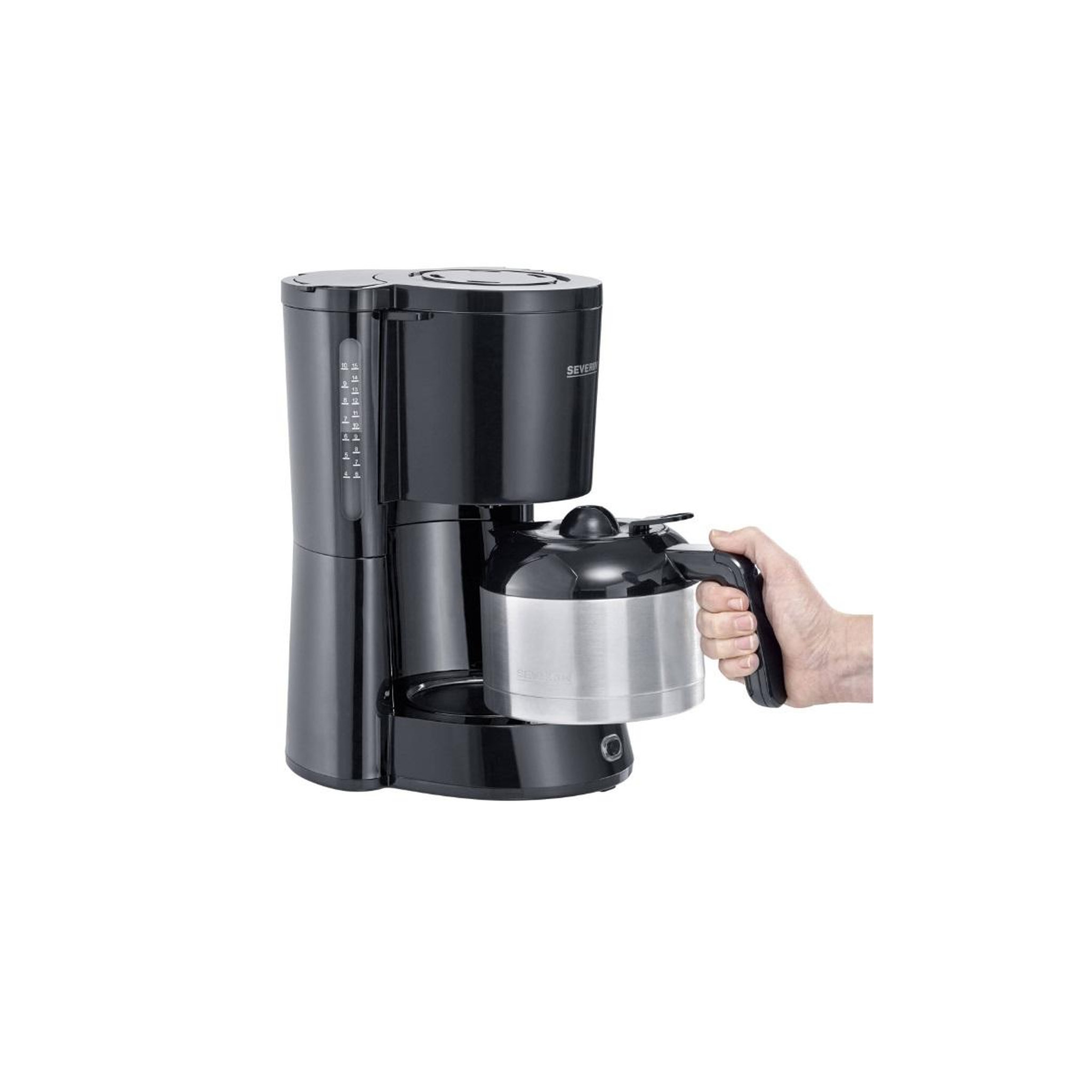 Voir la diapositive 3 : SEVERIN Cafetière filtre isotherme 8 tasses 1000w inox - ka4835