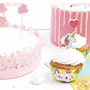 SCRAPCOOKING 24 caissettes et 24 cake toppers licorne