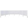 Voir la diapositive 3 : VIDAXL Paravent 6 panneaux Tissu 800 x 160 cm Blanc sable