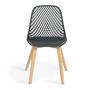 Voir la diapositive 3 : ID MARKET Lot de 4 chaises MANDY grises pour salle à manger