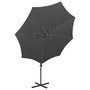 Voir la diapositive 4 : VIDAXL Parasol de jardin en porte-a-faux avec mat et lumieres LED