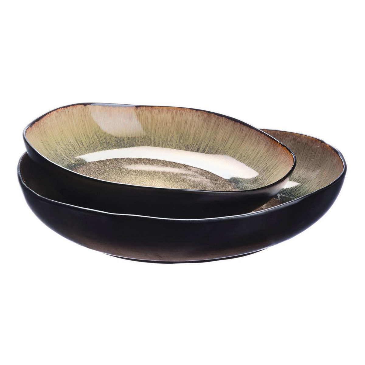 BJORN Corbeille à fruits IRIS Ø27,5cm et Ø32,5cm - 2 pièces - Marron sauvage