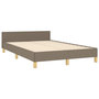 Voir la diapositive 5 : VIDAXL Cadre de lit sans matelas taupe 120x200 cm tissu