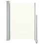 Voir la diapositive 2 : VIDAXL Auvent lateral retractable de patio 100 x 300 cm Blanc casse