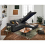 Voir la diapositive 3 : LISA DESIGN Olinda - canapé d'angle droit - 5 places - convertible avec coffre et têtières réglables - en tissu