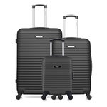 BLUESTAR Lot de 3 - Valises grand format, weekend et cabine XXS BRAZILIA. Coloris disponibles : Beige, Gris, Orange