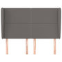 Voir la diapositive 3 : VIDAXL Tete de lit avec oreilles Gris 147x23x118/128 cm Similicuir