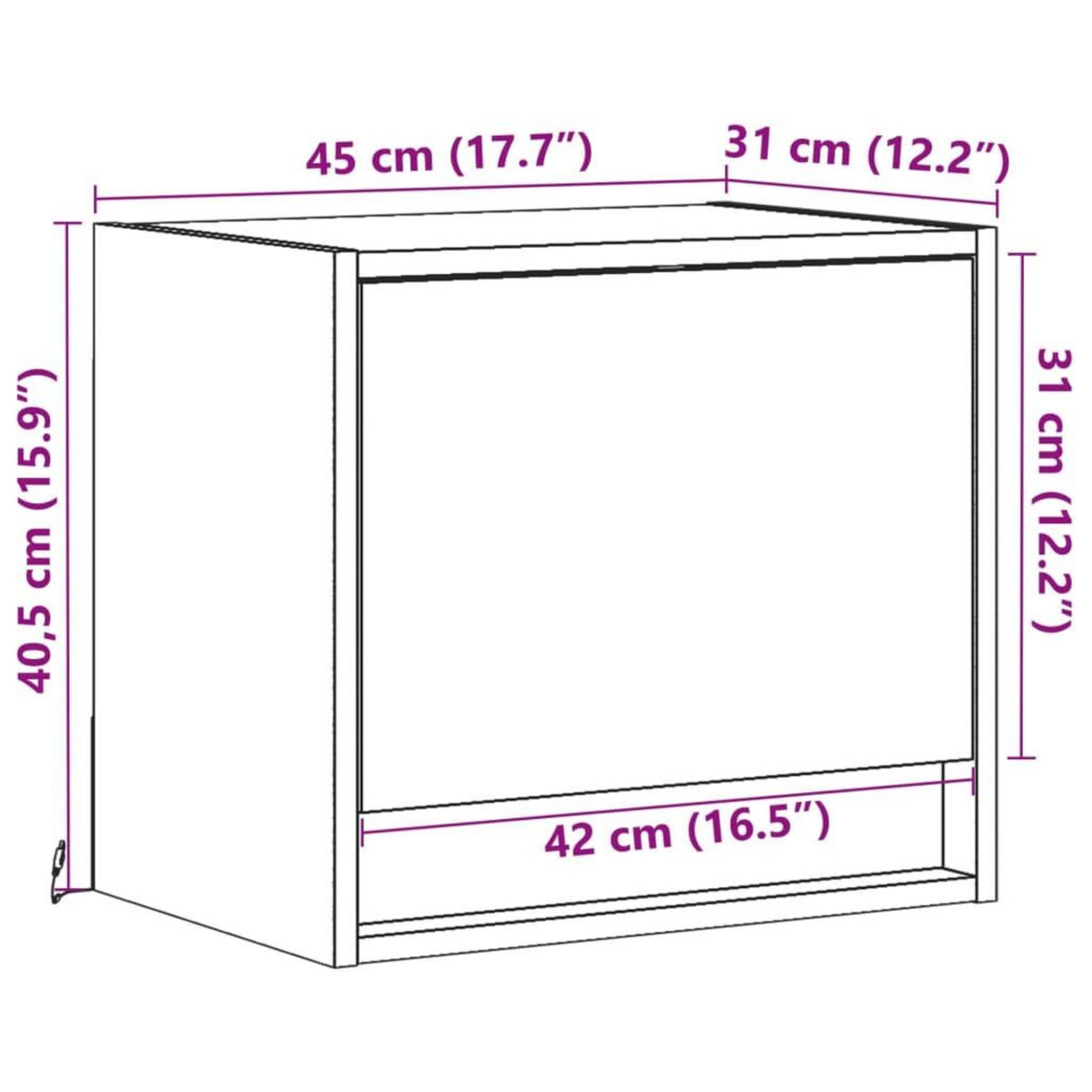 VIDAXL Tables de chevet murales avec lumieres LED 2 pcs blanc