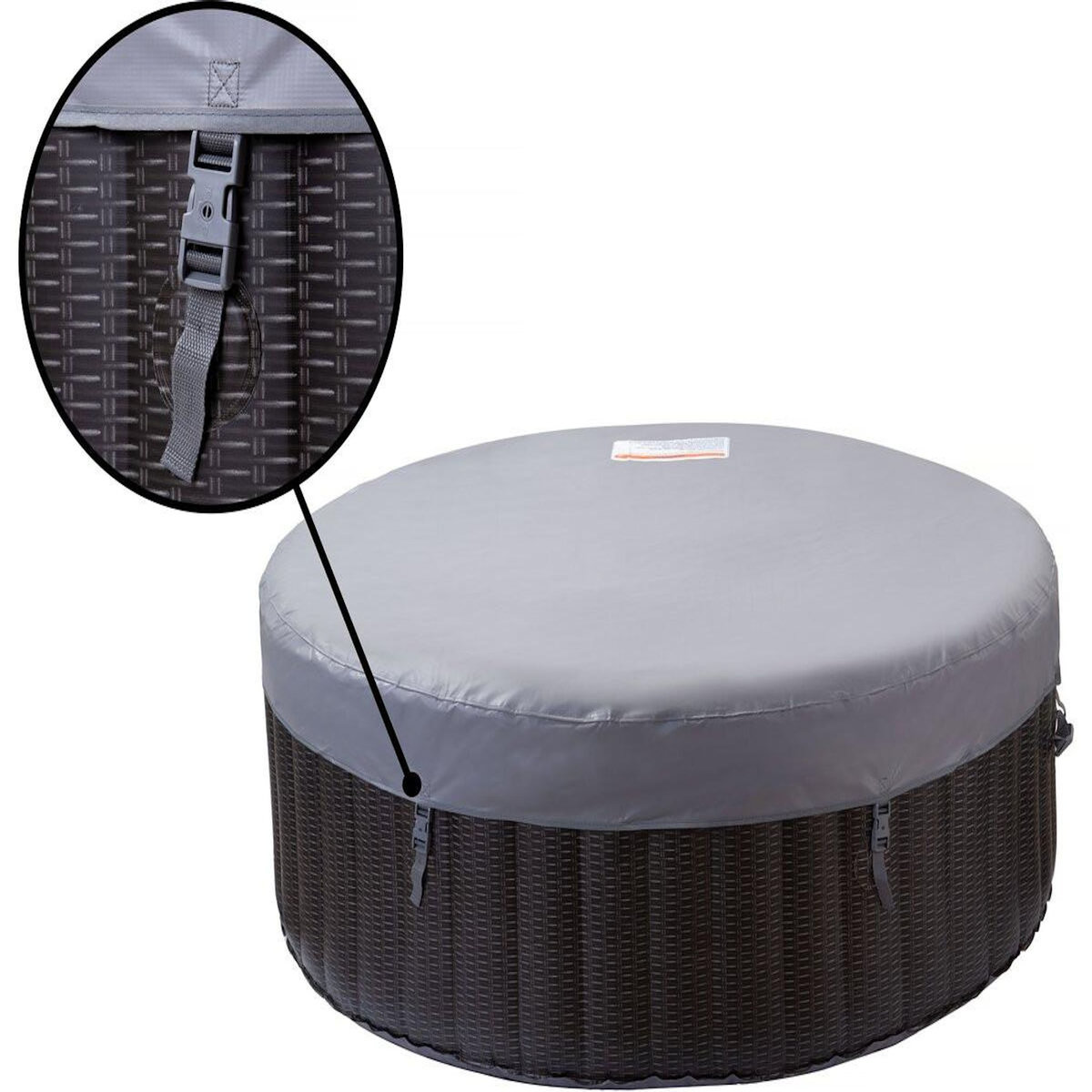 Habitat et Jardin Spa gonflable en PVC   Malaga  - 4 places - Gris