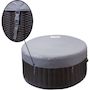 Voir la diapositive 3 : Habitat et Jardin Spa gonflable en PVC   Malaga  - 4 places - Gris