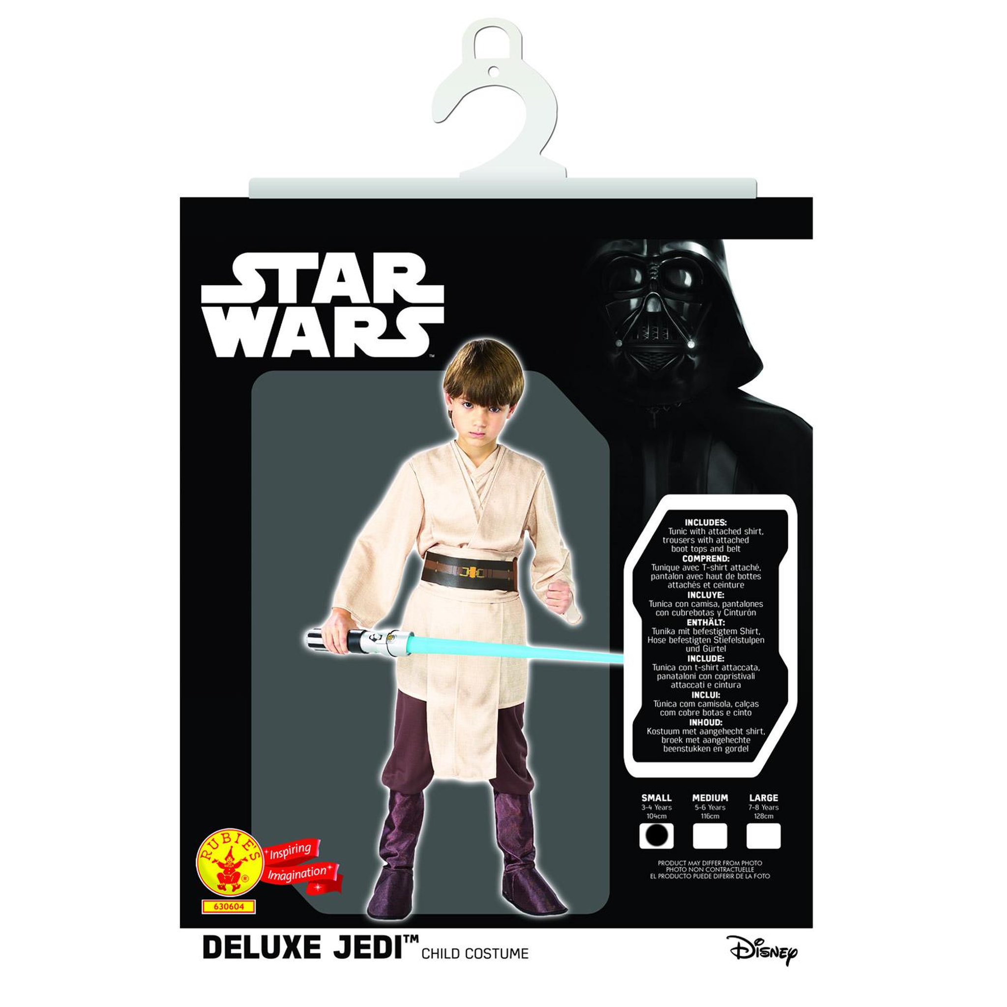 Voir la diapositive 2 : Rubie's Déguisement Star Wars : Jedi Deluxe : 3/4 ans - 3/4 ans (96 à 104 cm)