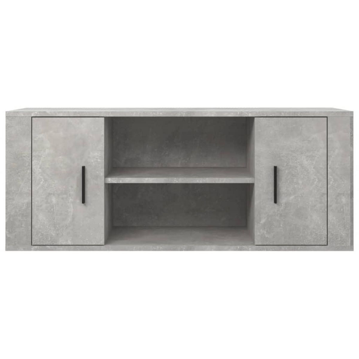 VIDAXL Meuble TV Gris beton 100x35x40 cm Bois d'ingenierie