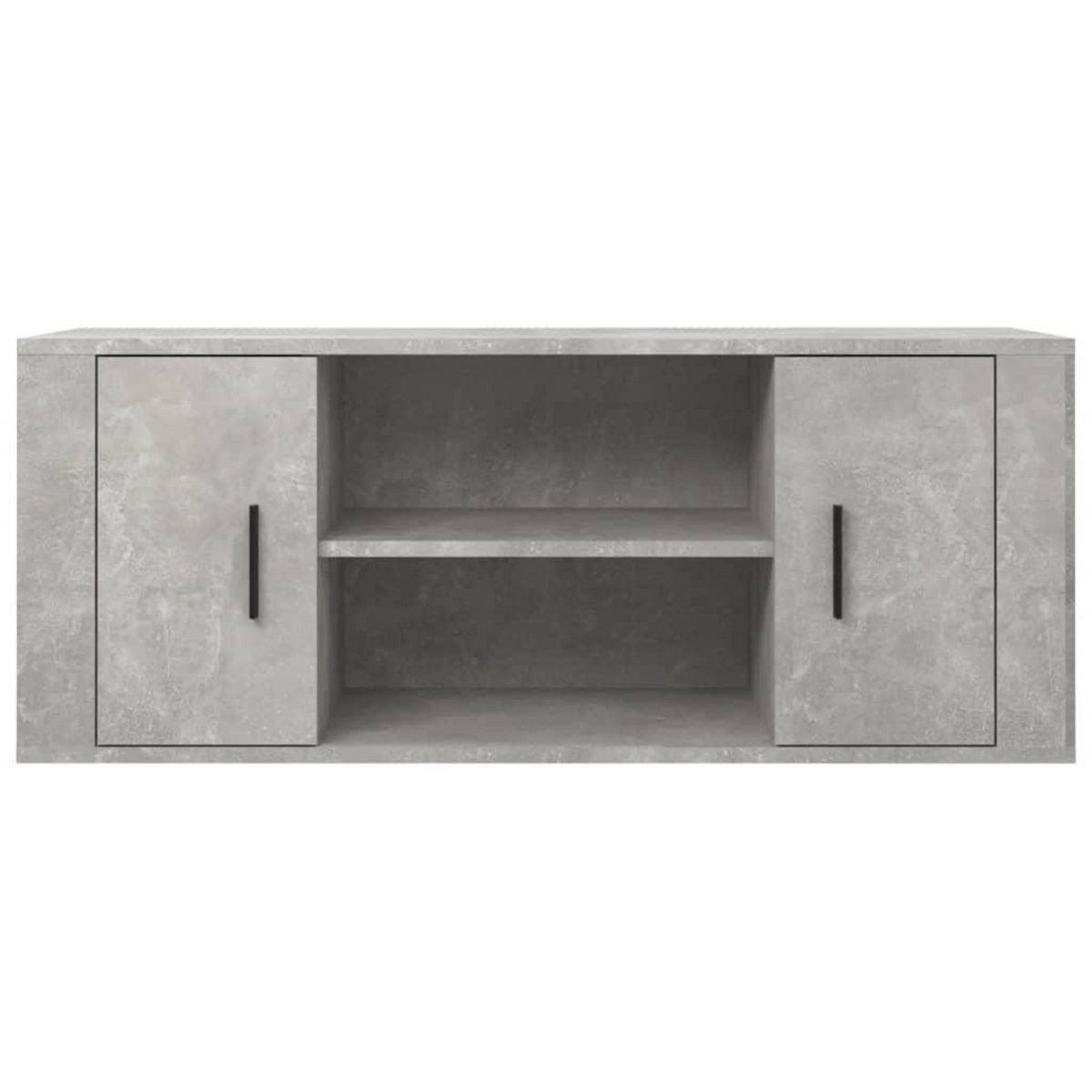 VIDAXL Meuble TV Gris beton 100x35x40 cm Bois d'ingenierie