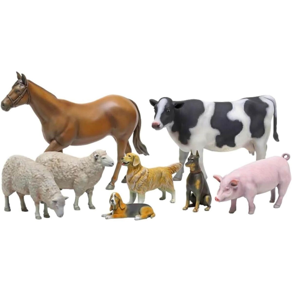Tamiya Figurines pour diorama Animaux de Ferme pas cher Auchan.fr