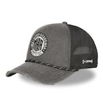 CAPSLAB Casquette trucker prenium semi curved Logo MHA. Coloris disponibles : Noir