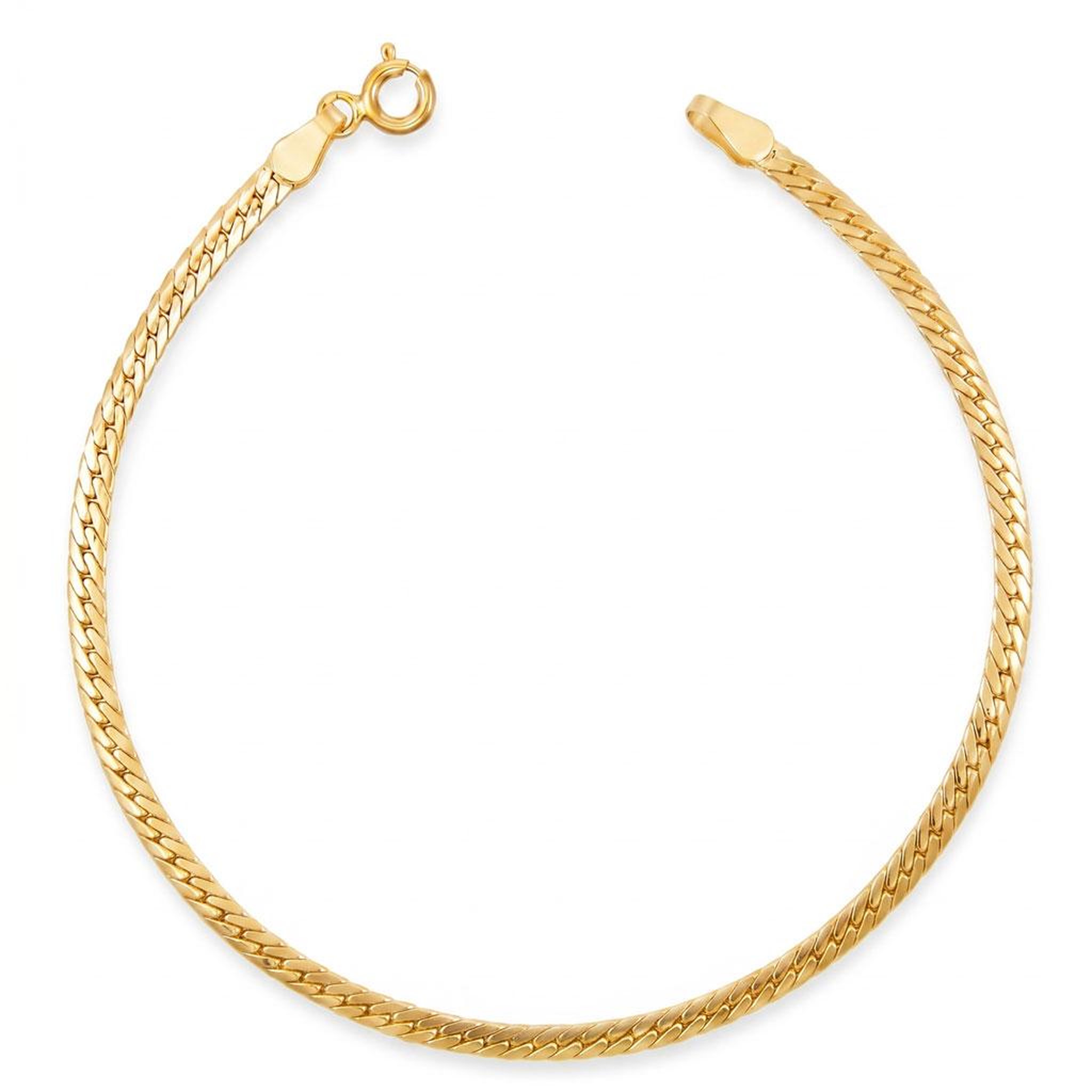L'ATELIER D'AZUR Bracelet Or Jaune Maille Anglaise - Femme