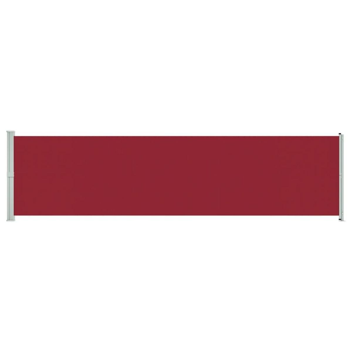 VIDAXL Auvent lateral retractable de patio 600x160 cm rouge