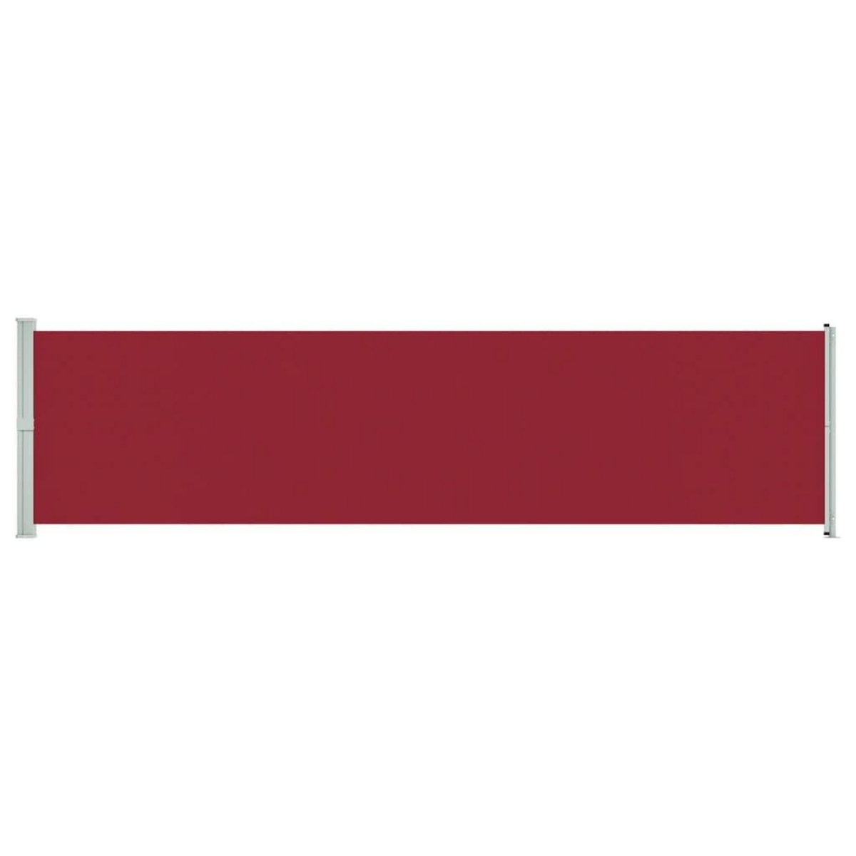 VIDAXL Auvent lateral retractable de patio 600x160 cm rouge