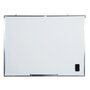 HOMCOM Tableau blanc aimante magnetique cadre aluminium 120x90cm