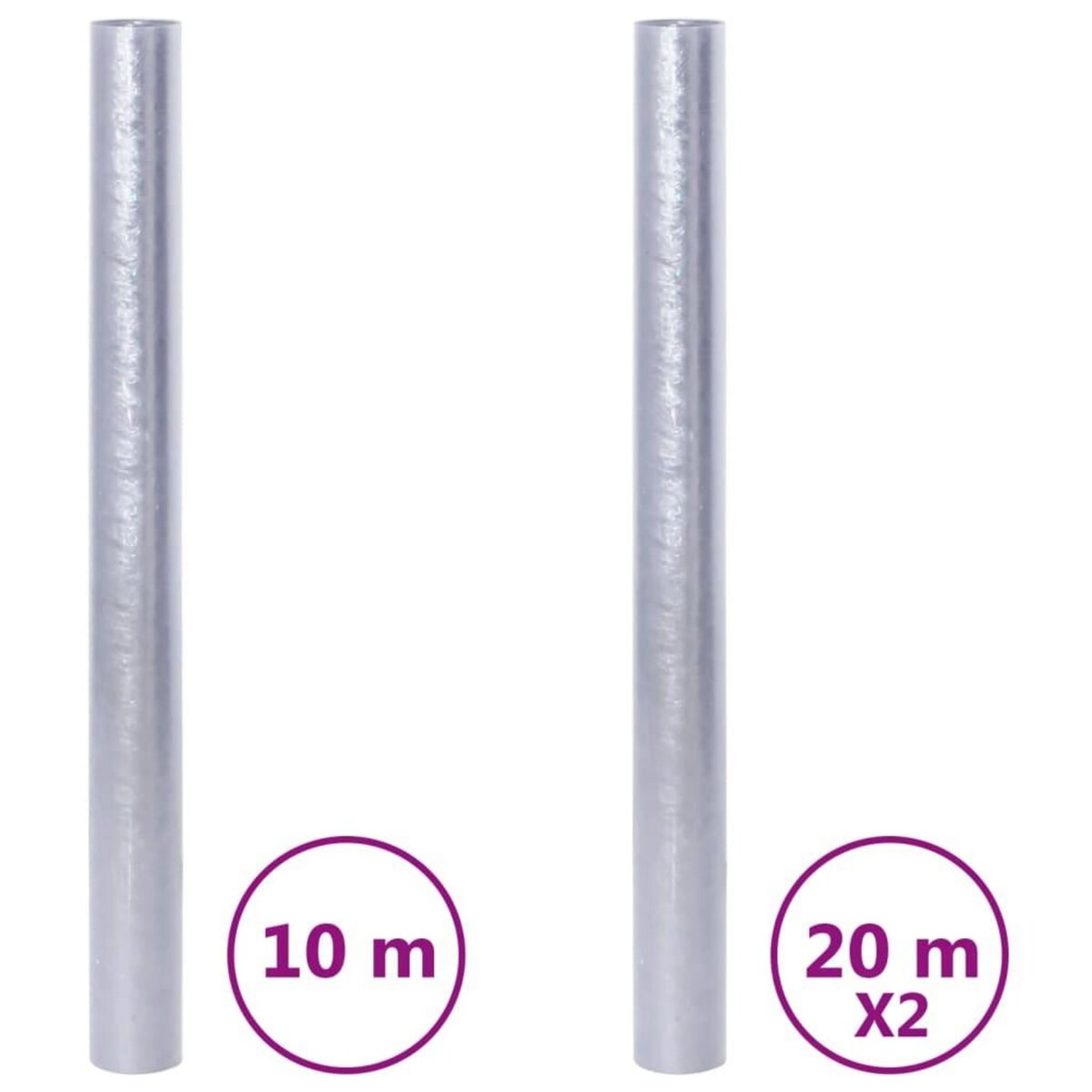 VIDAXL Films pour fenetre 3 pcs depoli motif arc-en-ciel 3D PVC