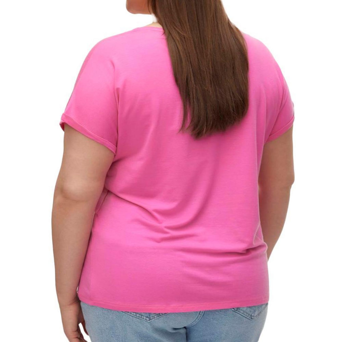 Vero Moda T shirt  Fushia Femme Vero Moda Aya Curve