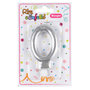 Voir la diapositive 2 : Paris Prix Bougie d'Anniversaire  Chiffre 0  7cm Argent