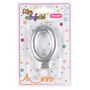 Voir la diapositive 2 : Paris Prix Bougie d'Anniversaire  Chiffre 0  7cm Argent