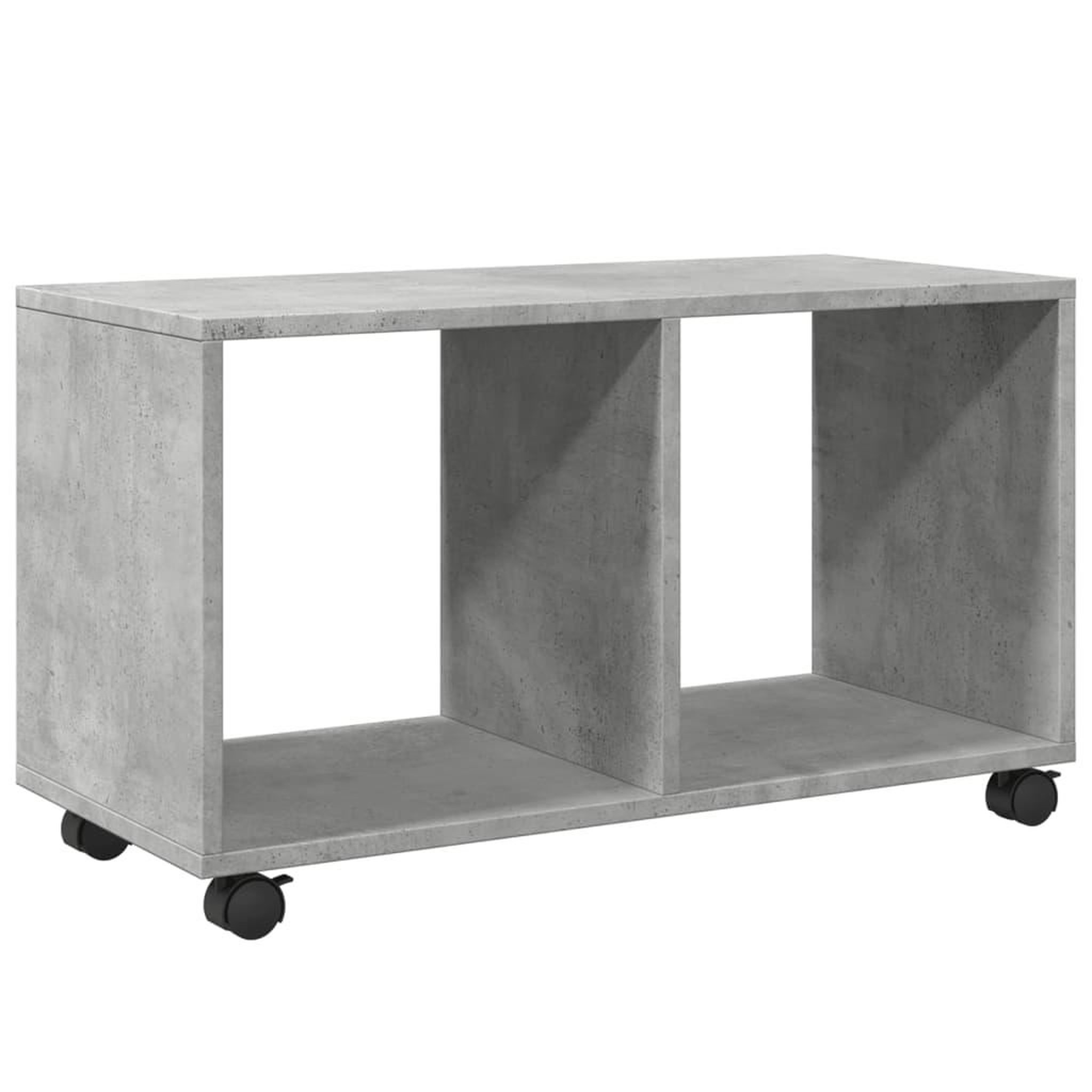 Voir la diapositive 2 : VIDAXL Armoire a roulettes gris beton 72x33x42,5 cm bois d'ingenierie