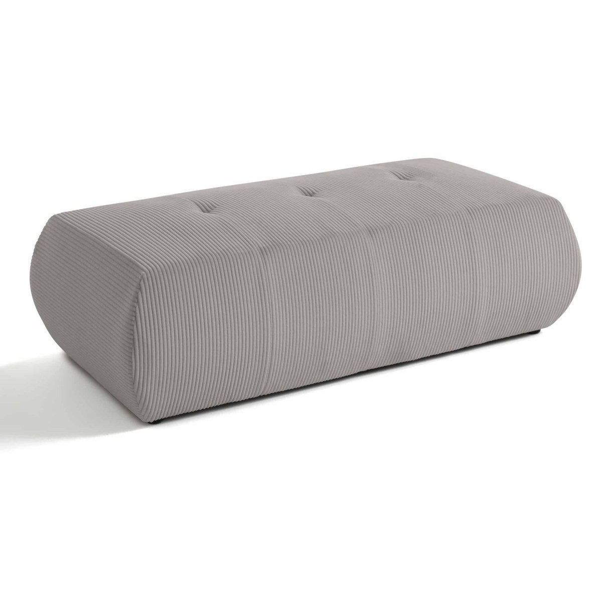 LISA DESIGN Onyx - pouf d'appoint - en velours côtelé