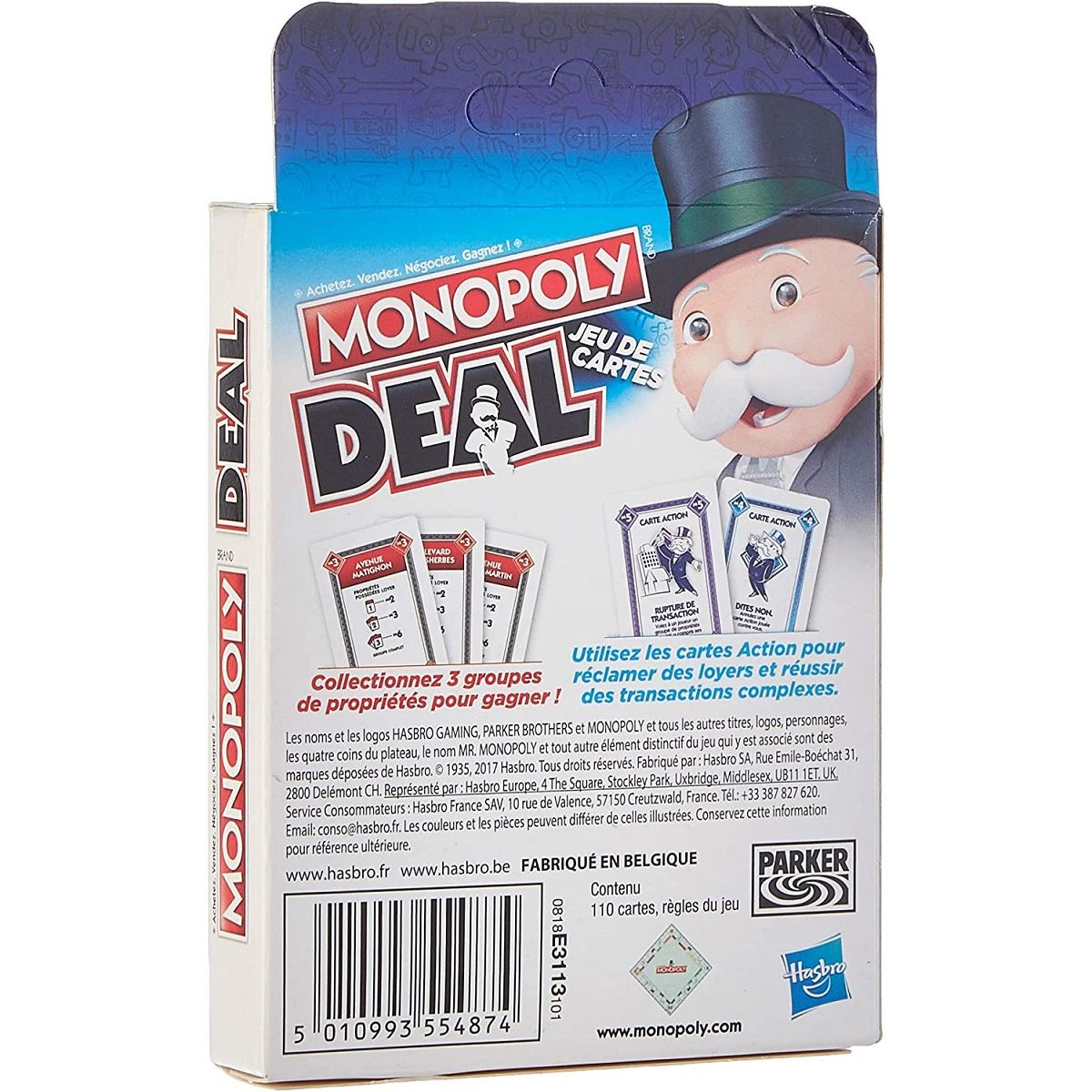 HASBRO Jeu Monopoly deal 