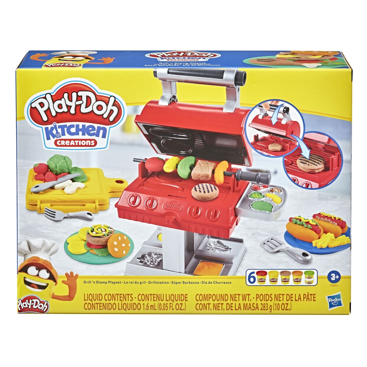HASBRO Play-Doh Kitchen créations Le roi du grill pas cher 