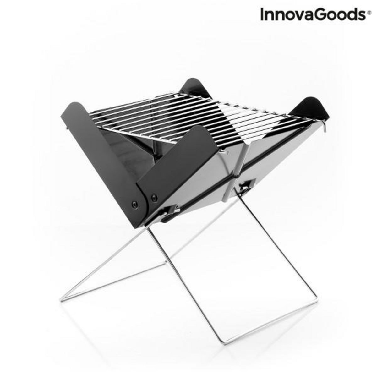 INNOVAGOODS Mini-barbecue Pliable Portable pour Charbon Foldecue InnovaGoods