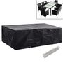 Voir la diapositive 2 : VIDAXL Housses de salon de jardin 2 pcs Rotin 10 œillets 300 x 140 cm