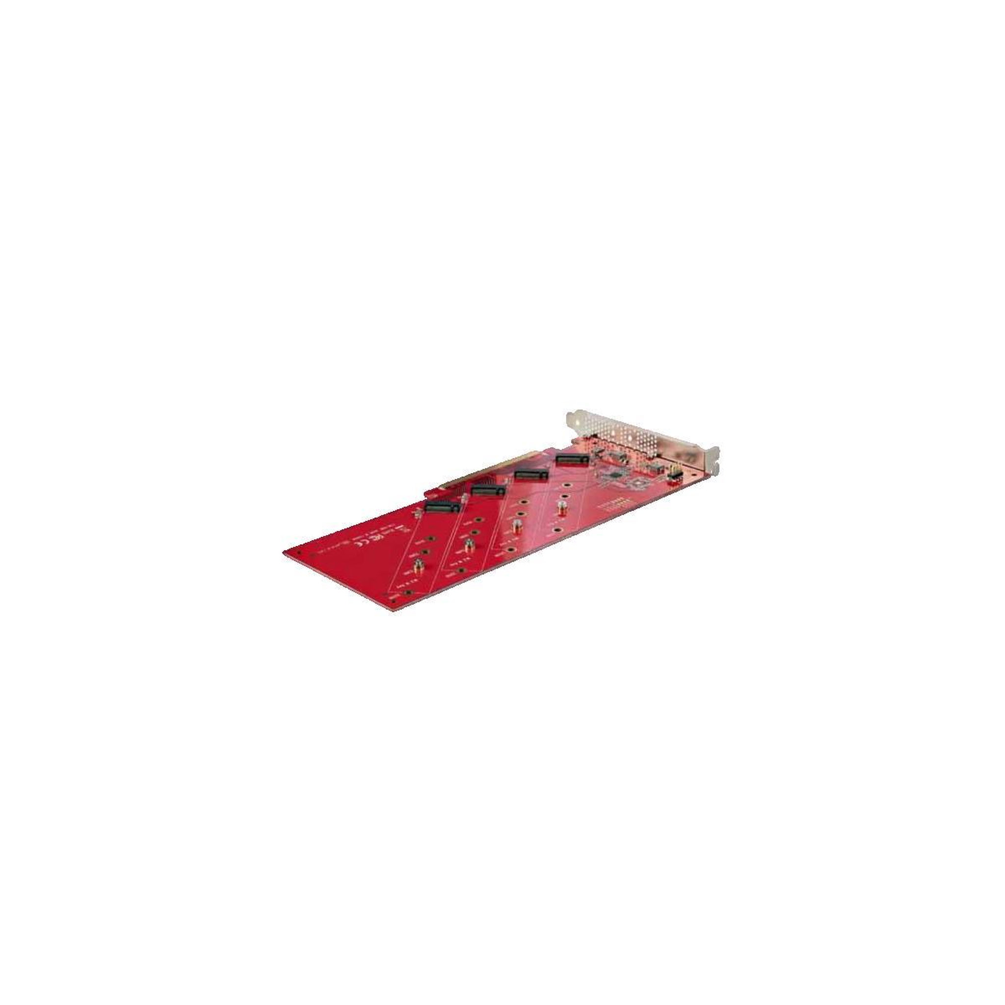 Voir la diapositive 2 : Startech Adaptateur PCIe M.2 StarTech QUAD-M2-PCIE-CARD-B pour SSD