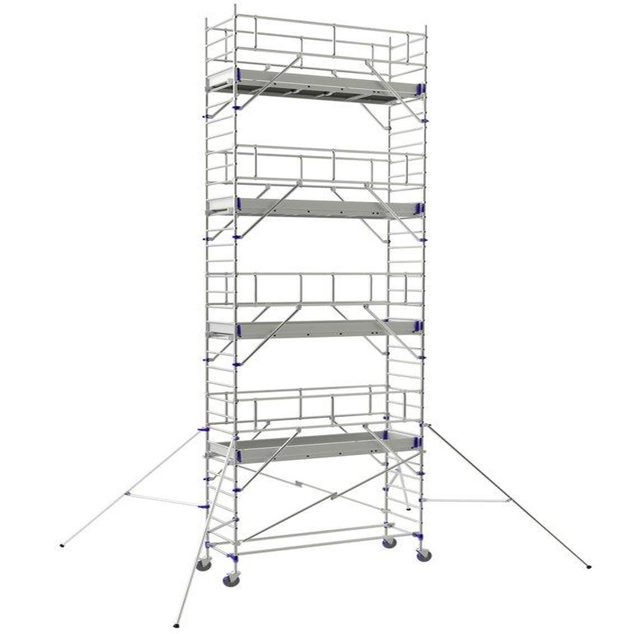TUBESCA Echafaudage roulant TOTEM 2 LINE 250  7m90 plancher (9m90 travail)