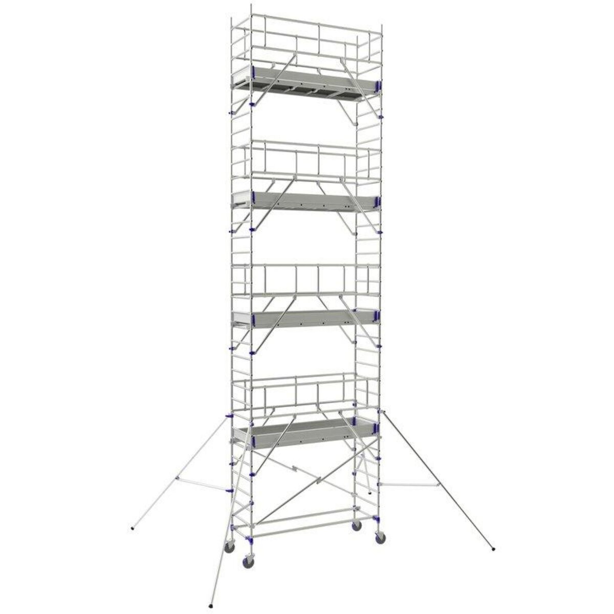 TUBESCA Echafaudage roulant TOTEM 2 LINE 250  7m90 plancher (9m90 travail)