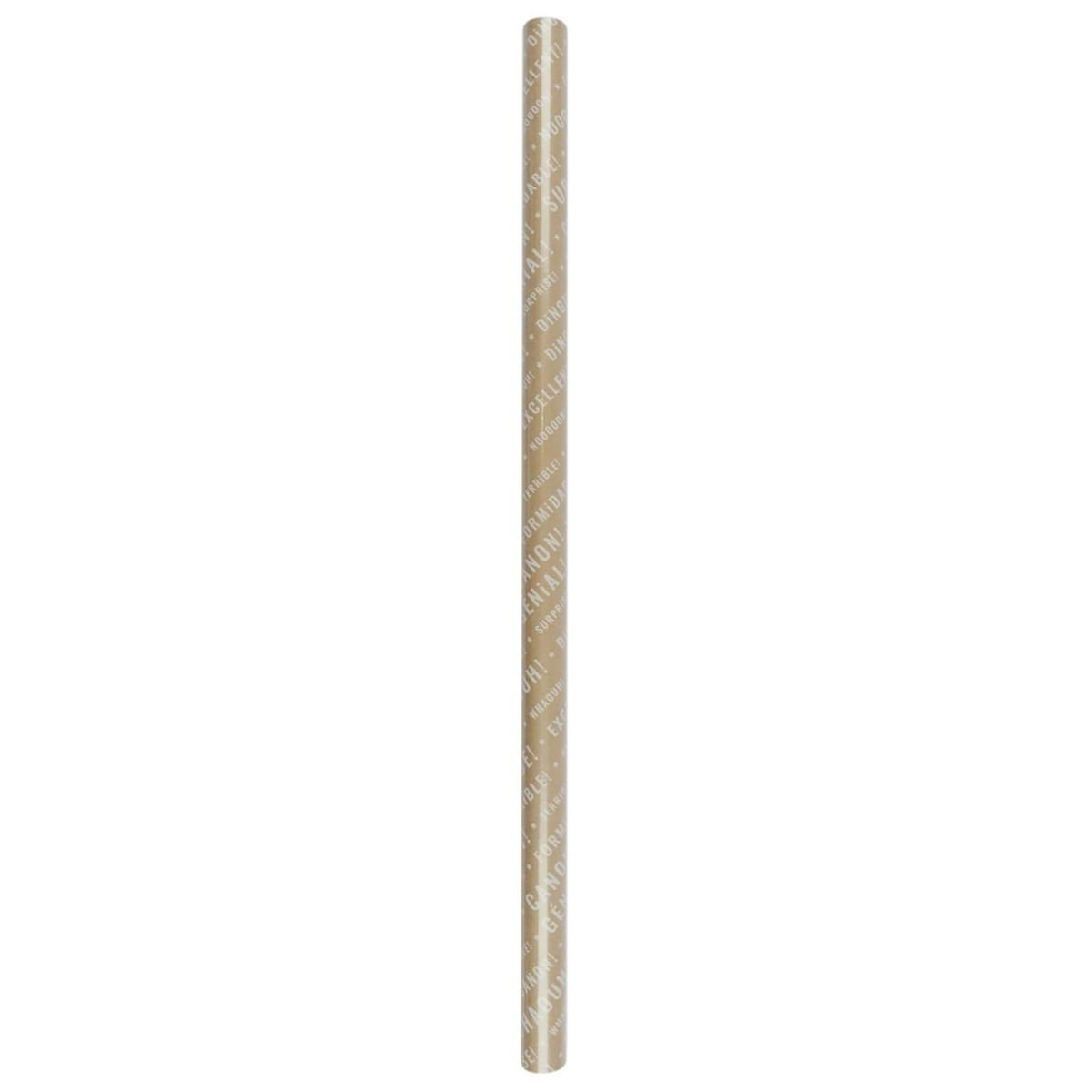 Paris Prix Lot de 3 Papiers Cadeaux  Kraft  200cm Naturel