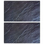 Voir la diapositive 1 : VIDAXL Planches à découper 2pcs motif de pierre naturelle Verre trempé