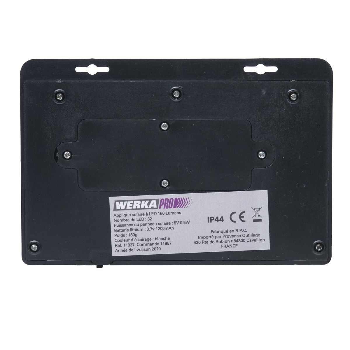  Applique solaire à led et détecteur de mouvement  32Leds-160 lumens  WERKA PRO