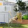 Voir la diapositive 5 : PAWHUT Parc enclos chien modulable pliable 8 panneaux porte verrouillable acier époxy gris