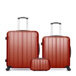 BLUESTAR BLUESTAR - LOT DE 3 - Valises grand format, weekend et vanity NAPOLI. Coloris disponibles : Noir, Gris, Bleu