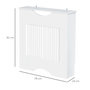 Voir la diapositive 4 : HOMCOM Cache-radiateur design panneau 78 x 19 x 82 cm MDF blanc