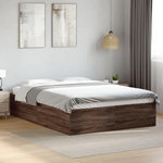 VIDAXL Cadre de lit sans matelas chene marron 135x190 cm