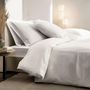 Voir la diapositive 4 : DODO Lot de 2 taies d'oreiller Percale de coton thermorégulée Blanc