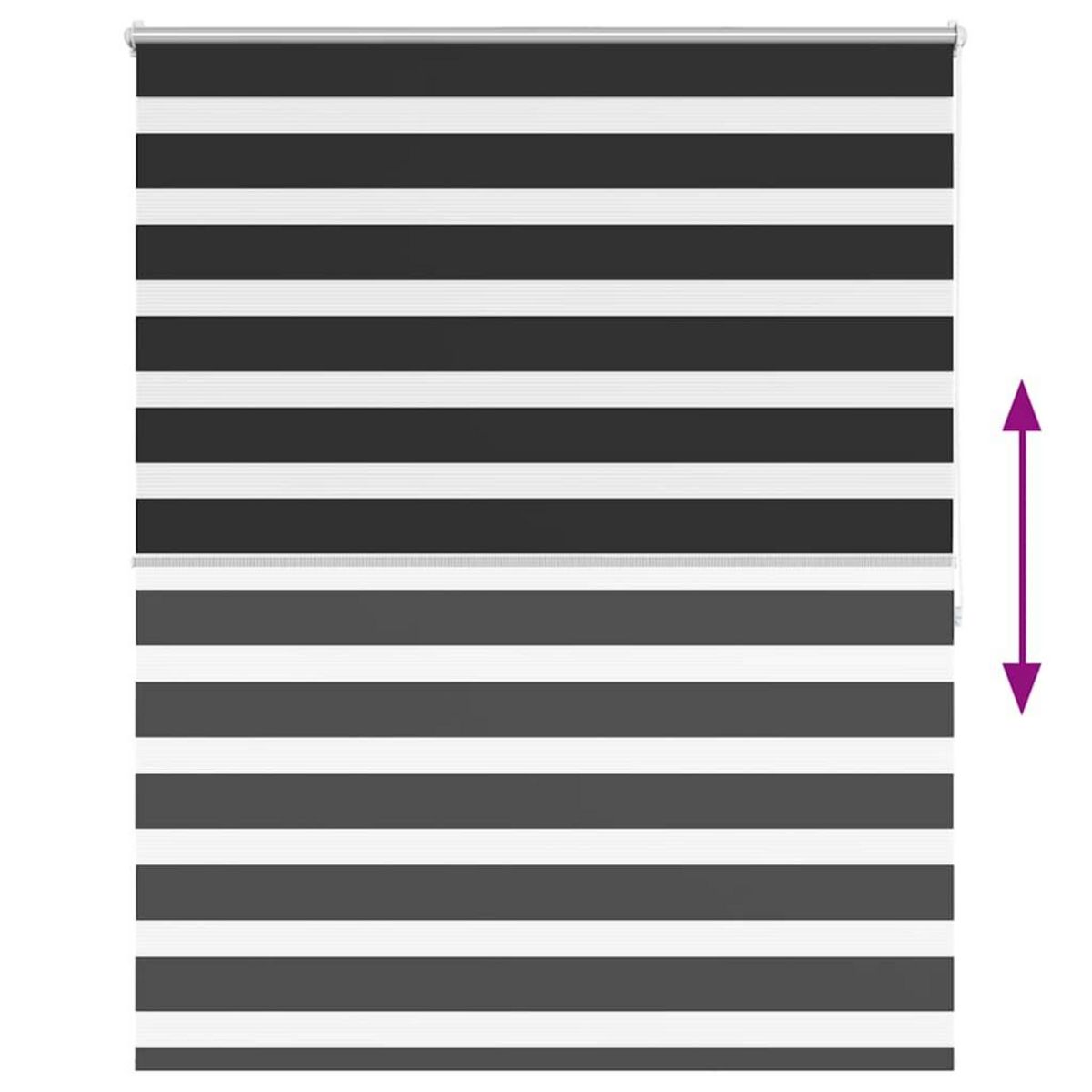 VIDAXL Store enrouleur tamisant 140 x 175cm noir