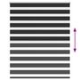 Voir la diapositive 5 : VIDAXL Store enrouleur tamisant 140 x 175cm noir