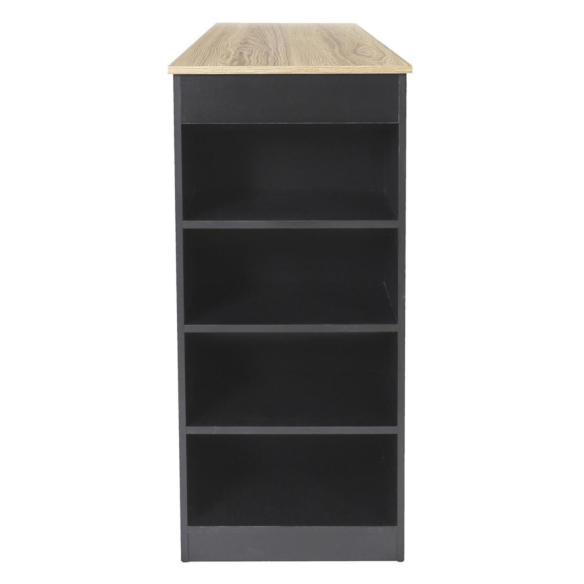 Voir la diapositive 4 : The Home Deco Factory Table de Bar Design 4 Niveaux  Cheers  115cm Noir
