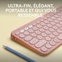 Voir la diapositive 2 : Logitech Clavier sans fil Pebble 2 K380s Rose
